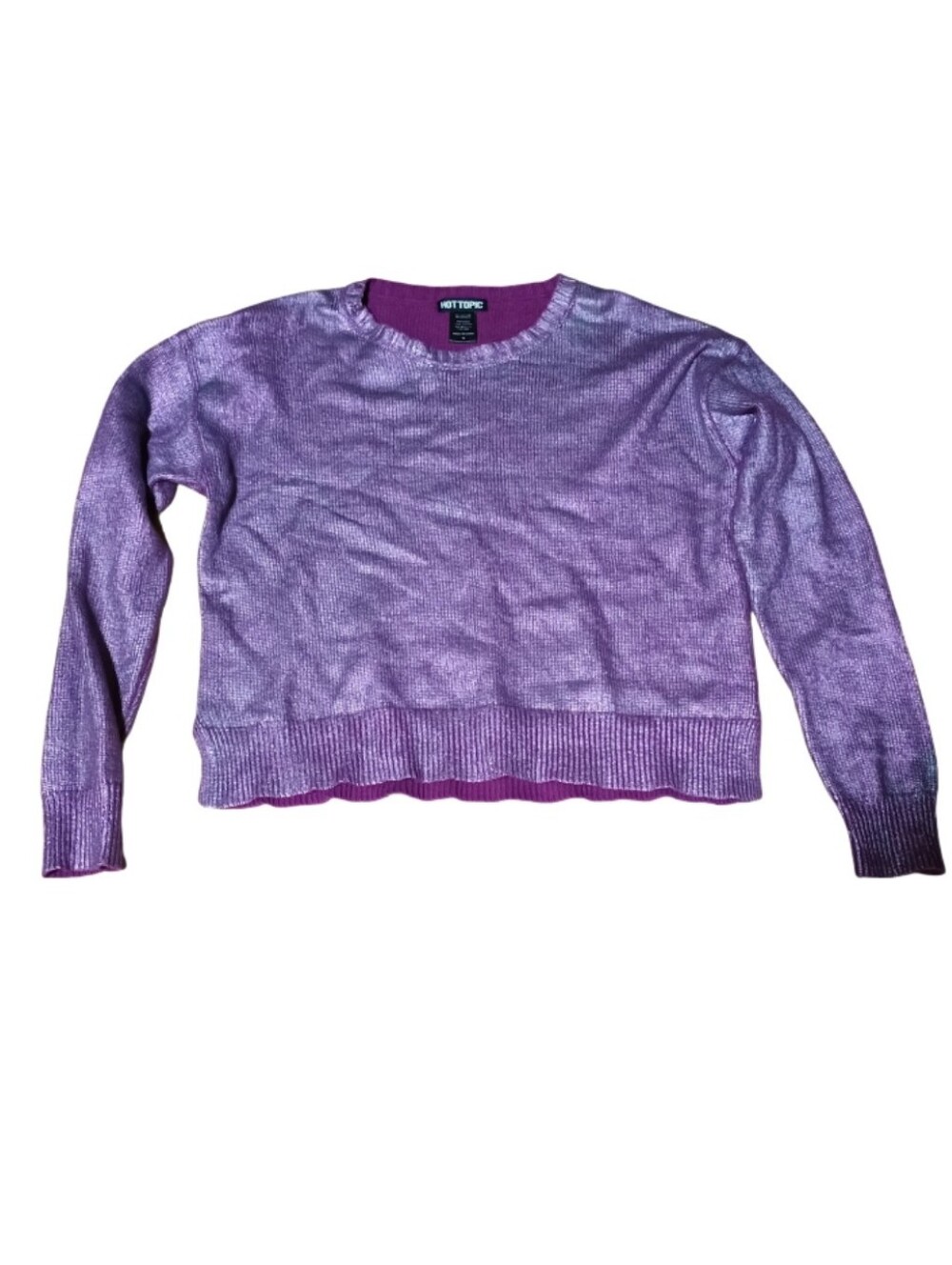 Hot Topic Purple Lavender Crewneck Sweater